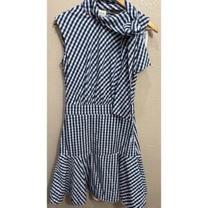 Tish Cox Gingham Print Dress Size Xs